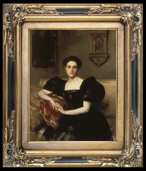 framed  John Singer Sargent Portrait of Elizabeth Winthrop Chanler, Ta015